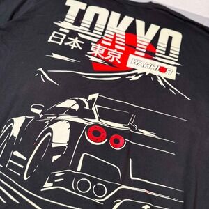 GSTR Tokyo Warrior JDM Graphic Tee Black Mens 3XL Nissan GTR Style Racing